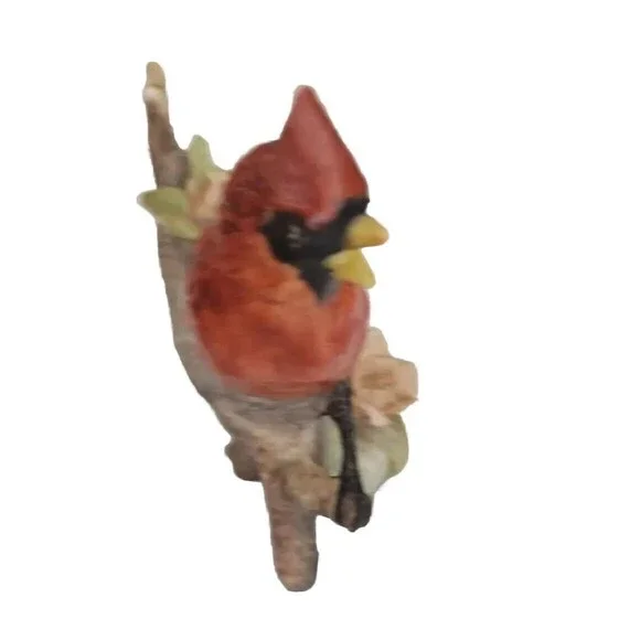 3 Schwabe Bird Figurines Multicolor  Handpainted Cardinal Wren Parakeet Signed - Picture 12 of 16